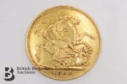 Edward VII Full Gold Sovereign