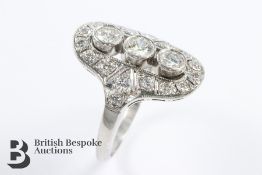 Belle Époque Style Diamond Ring