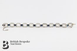 Sapphire and Diamond Bracelet