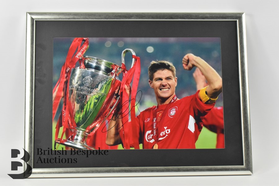 Steven Gerrard and Fernando Torres Signed Photographs