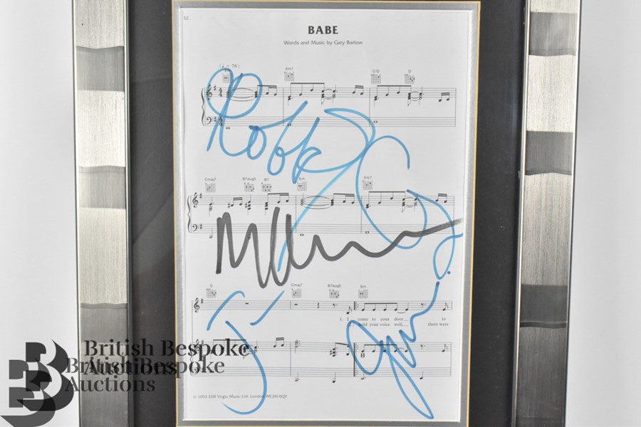 Take That Signed Song Sheet and CD of 'Babe' - Image 2 of 5