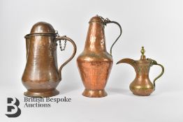 19th Century Islamic Copper Water Vessels