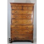 19th Century Mahogany Chest on Chest