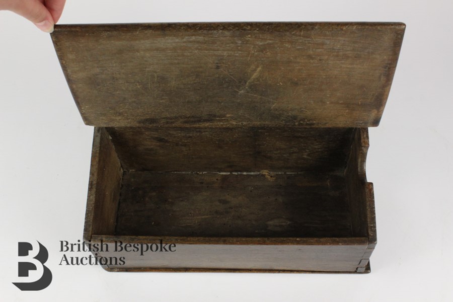 George III Birch Wood Candle Box - Image 6 of 6