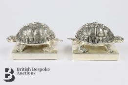 Pair of Silver Plated Condiments