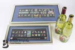 Framed World Cup Rugby Pin Badges