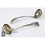 Pair of George IV Toddy Ladles