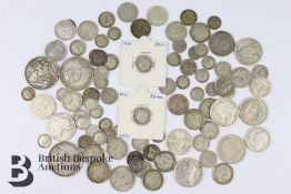 Numerous Victorian and Edwardian UK Silver Coins