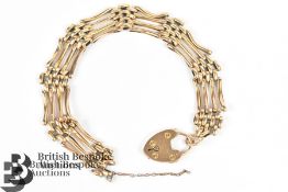 9ct Gold Gatelink Bracelet