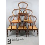 Six Victorian Rosewood Dining Chairs