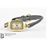 9ct Yellow Gold Cocktail Watch