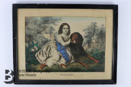 Victorian Hand Coloured Engraving
