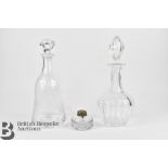 Two Cut Glass Decanters