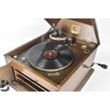 Vintage Oak Cased Gramophone