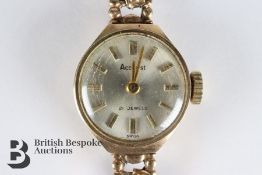 Lady's 9ct Gold Accurist Cocktail Watch