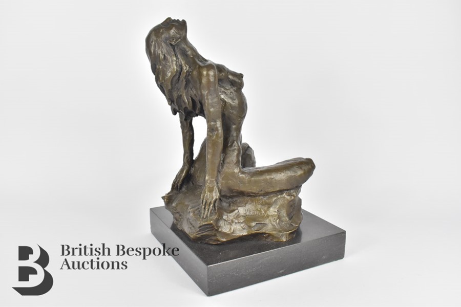 Contemporary Bronze Sculpture - Feminine Nude - Image 5 of 6