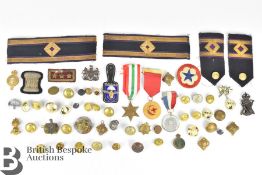 Cap Badges, Medallions, Pips and Brass Buttons