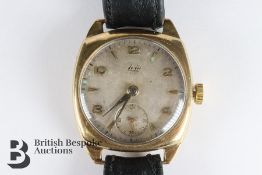 Gentleman's 9ct Gold Avia Wrist Watch