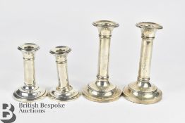 Pair of Silver Candlesticks