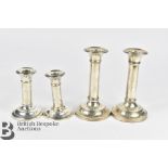 Pair of Silver Candlesticks