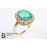 Stunning 3.03 Natural Columbian Emerald Ring