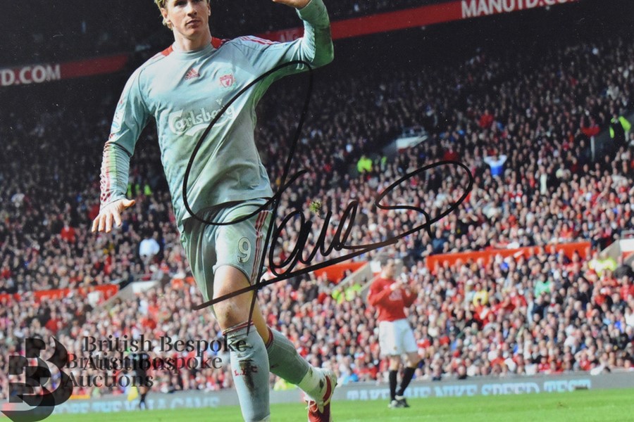 Steven Gerrard and Fernando Torres Signed Photographs - Image 4 of 5