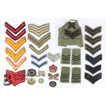 Collection of Military Cloth Insignia