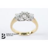 18ct Yellow Gold Three Stone Diamond Ring