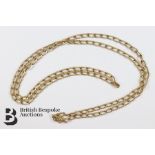 9ct Gold Fancy Curb-Link Neck Chain