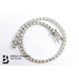 Lady's White Gold Diamond Tennis Bracelet