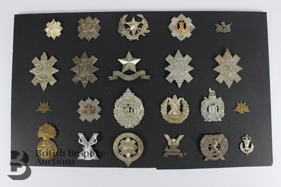 Twenty Scottish Head-Dress Badges