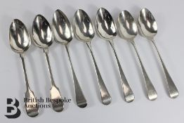 Georgian and Victorian Silver Serving Spoons