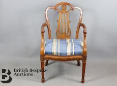 Heavy Antique Satinwood Chair