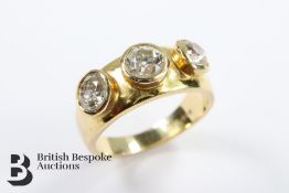 Bespoke 14/15ct Three Stone Diamond Ring