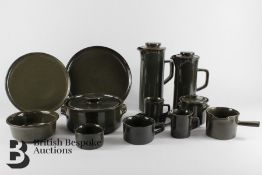 Mid-20th Century Govancroft (Scottish) Green Glaze Ceramic Dining Set