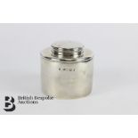 George III Silver Cylindrical Tea Caddy