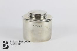 George III Silver Cylindrical Tea Caddy