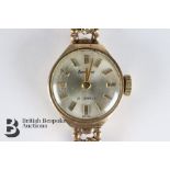 Lady's 9ct Gold Accurist Cocktail Watch