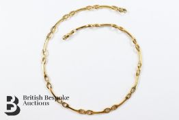 9ct Yellow Gold Stirrup-Link Necklace