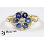 Pretty 18ct Gold Sapphire and Diamond Ring