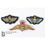 Three Overseas Paratrooper Qualification Badges