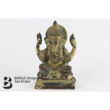 19th Century Tibetan Gilt Bronze Figurine
