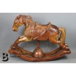 Carved Middle Eastern Rocking Horse