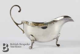 Edward VII Silver Sauceboat