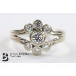 18ct White Gold Diamond Ring