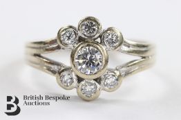 18ct White Gold Diamond Ring