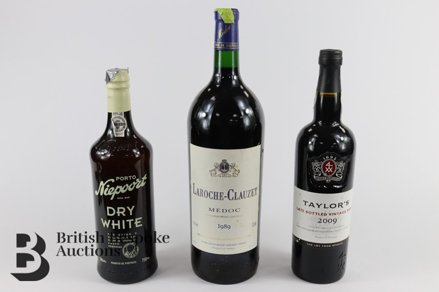 Magnum of Laroche-Clauzet Medoc and Bottles of Port