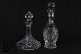 Two Cut Crystal Decanter and Stoppers