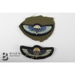 Two SAS Paratroopers Cloth Wings