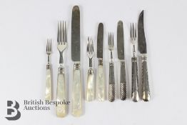 Mother of Pearl Fruit Knives and Forks